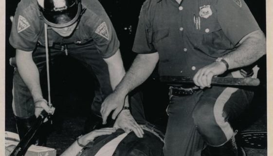 Police Attend to Injured Officer Police Attend to Injured Officer