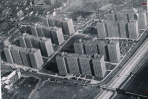 Aerial View of the Columbus Homes, 1957