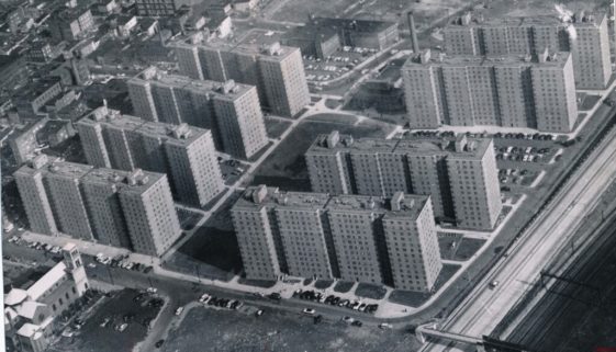 Aerial View of the Columbus Homes, 1957-min