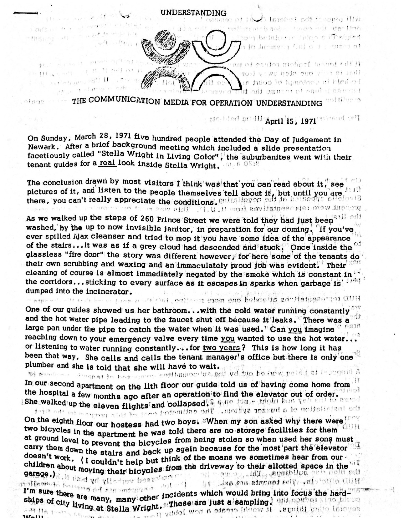 Operation Understanding Newsletter (1971)