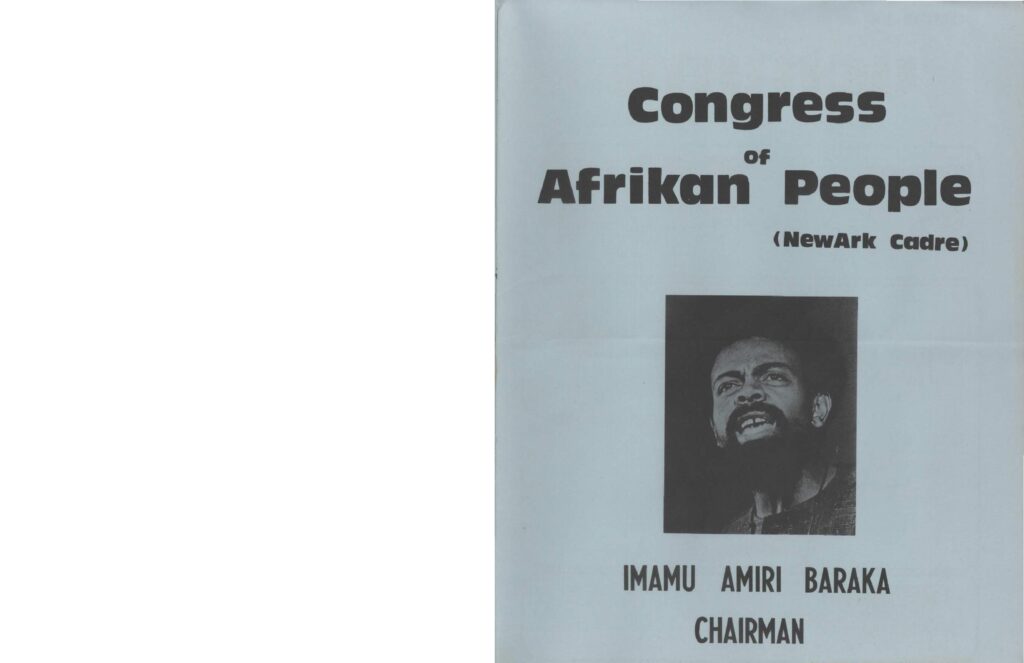 thumbnail of Booklet, Congress of African People-compressed
