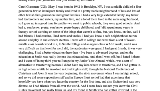 Carol Glassman Interview-min