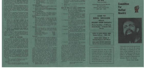 thumbnail of Pamphlet, Committee for United NewArk-compressed