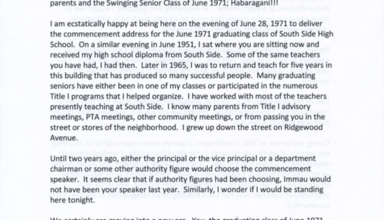 South Side High School- The Personification of a Black Future, by Fred Means (June 28, 1971)-min