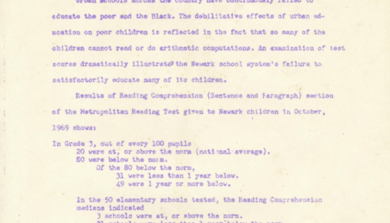The Newark Teachers' Union Contract vs The Newark Community, by Fred Means (1970)-min